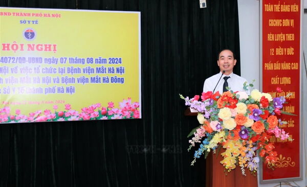 Công bố hợp nhất Bệnh viện Mắt Hà Nội và Bệnh viện Mắt Hà Đông