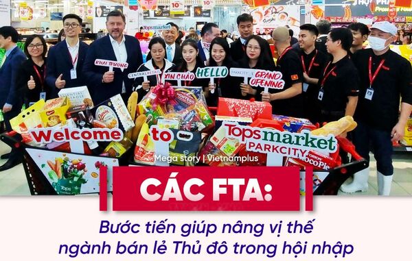 Bài 2: Các FTA: Bước tiến giúp nâng vị thế ngành bán lẻ Thủ đô trong hội nhập